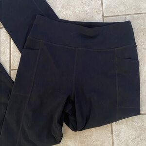Sketchers Black Athletic Pants Pockets